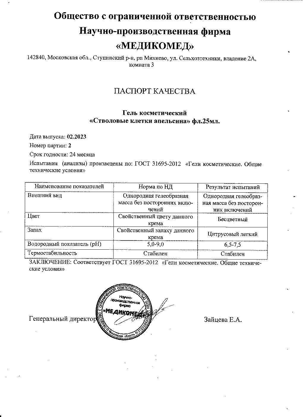 Паспорт №022023
